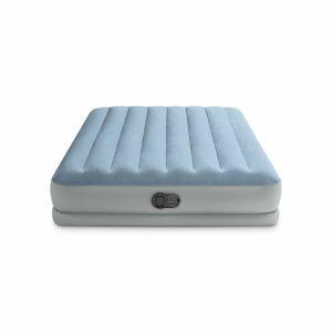 Colchão Elevado Casal  Retangular Com Bomba Usb Azul Intex