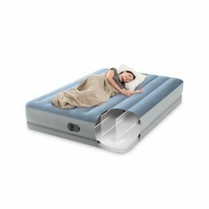 Colchão Elevado Casal Retangular Com Bomba Usb Azul Intex Colchão Elevado Casal Retangular Com Bomba Usb Azul Intex