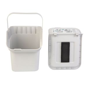 Lixeira Com Tampa 20l Shura Cinza Casa&ideia