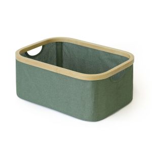 Cesto Dobrável Com Tampa 12l Verde Ecobio 38x26x16 Casa&ideia