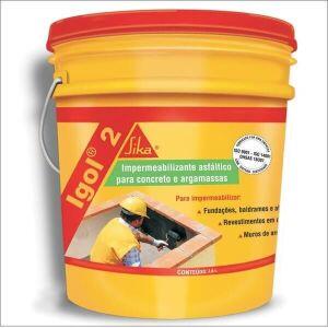 Impermeabilizante Sika Igol 2 3,6L Preto