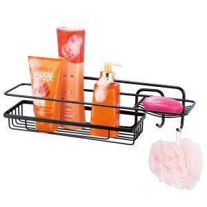 Porta Shampoo 11x11x39cm Life Black RetangArthi