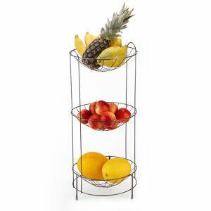 Fruteira Piso 69x30cm Onix Grafite TriplaArthi