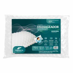 Travesseiro Massageador Suporte Médio 15x42cm Branco Fibrasca Travesseiro Massageador Suporte Médio 15x42cm Branco Fibrasca