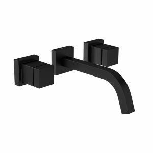 Misturador para Lavatório Parede Cubo Black Matte Deca