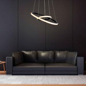 PENDENTE PRETO 3000K 25W . MONTREAL PRETO BIVOLT