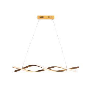 Pendente Metalico 3000k 18w Paris Ouro Escovado Bivolt Taschibra