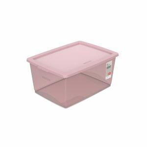 Organizador c/ Tampa My Closet Rosé 30L 37,8x53x23,5cm
