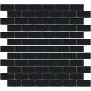 Pastilha de Porcelanato Wagner Preto Bold Brilhante 2,5x15 Jatobá
