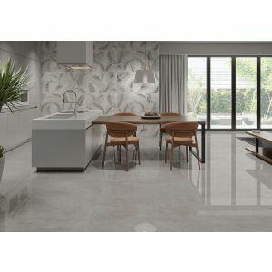 Porcelanato Gales Cinza Retificado Acetinado 62x121 Damme