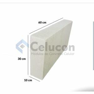 Bloco Celular de Cca 10x30x60cm Celucon