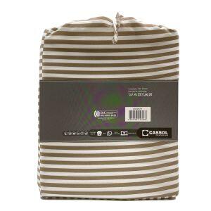 Jogo de Cama Casal 140x190cm Dreams Bege Listrado Diagonal