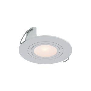 Spot Embutir Redondo Mr16 Branco Gu10 Play Branco Bivolt Vitralux