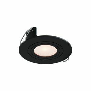 Spot Embutir Redondo Mr16 Preto Gu10 Play Bivolt Vitralux