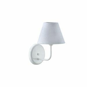 Arandela 1 Lâmpada Com Cúpula E27 Panamera Branco Bivolt Vitralux
