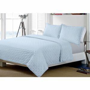 Jogo de Fronhas Dreams 2pcs 50x70cm Azul Claro Retangular Diagonal