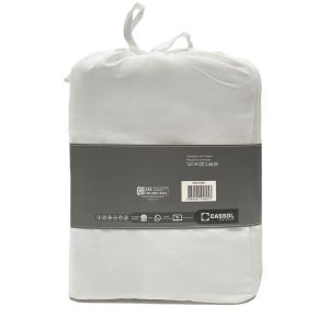 Jogo de Cama King 193x203cm Dreams Branco Retangular Diagonal