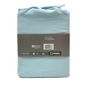 Jogo de Cama Casal 140x190cm Dreams Azul Claro Retangular Diagonal