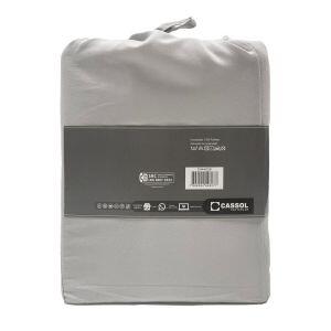 Jogo de Cama Casal 140x190cm Dreams Cinza Retangular Diagonal