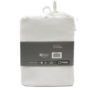 Jogo de Cama Solteiro 90x190cm Dreams Branco Retangular Diagonal