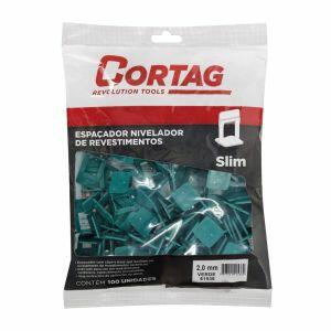 Espaçador para Nivelamento Slim 100 Peças 2mm Cortag Espaçador para Nivelamento Slim 100 Peças 2mm Cortag