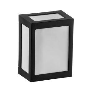 Arandela 1 Lampâda Onix Leitosa Preto E27 Dital