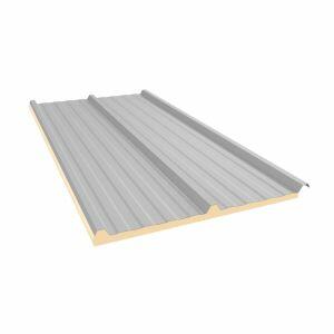 Telha Termica 1,00X5,65mx20mm Aço Filme Cinza Lunar Kingspan