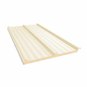 Telha Termica 1,00X4,55mx20mm Aço Marfim e Branco Neve Kingspan