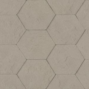 Papel Parede 0,53x10m Tijolo Hexágono Diagonal
