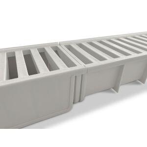 Conjunto Grelha e Caixa Coletora 14x50 Cinza Lgmais