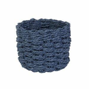 Cesta Decorativa 12cm Aurora Azul Marinho Diagonal