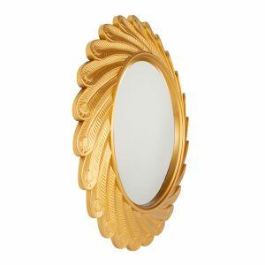 Espelho 51cm Gold Redondo Diagonal