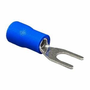 Terminal Forquilha 3,7mm 10 peças Azul A Santos