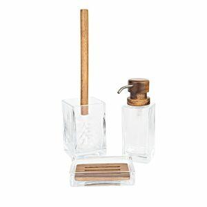 Dispensador Liquido Ayana 7x7cm Vidro Transparente Casa&ideia