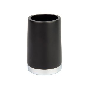 Porta Escova de Dente Lumiah 8x8cm Preto Casa&ideia