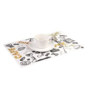 Lugar Americano Pvc 45x30cm Branco Colorido Retangular Casa&ideia