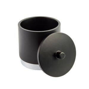 Porta Algodão Lumiah 10,1x10,1cm Preto Casa&ideia