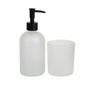 Kit Para Banheiro 2 Peças Vidro Fosco Ambar Casa&ideia