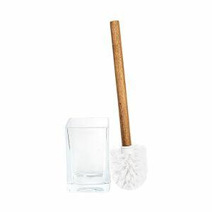 Escova Sanitária Ayana 14x9,5cm Vidro Transparente Quadrada Casa&ideia Escova Sanitária Ayana 14x9,5cm Vidro Transparente Quadrada Casa&ideia