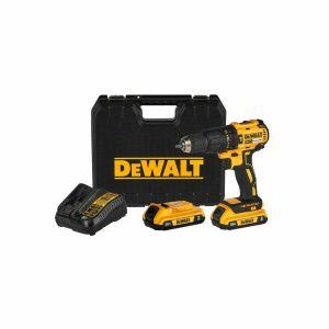 Furadeira Parafusadeira de Impacto 20v 1/2" 2 Bateria + Maleta Amarelo Preto Bivolt Dewalt