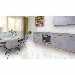 Piso Cerâmico Pr40311 Branco Avela Retificado Polido 40x75 Ilhabella