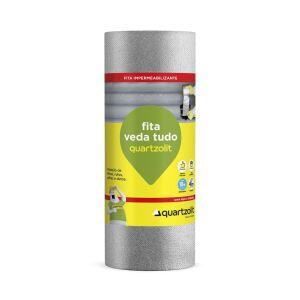 Fita Veda Tudo Autoadesiva Sleeve Alumínio 45cmx10m Quartzolit Fita Veda Tudo Autoadesiva Sleeve Alumínio 45cmx10m Quartzolit