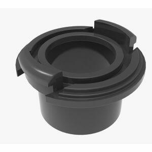 Adaptador 1" Condulete Preto Vitralux