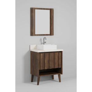 Kit Gabinete para Banheiro MDF/MDP Aspem Atenna/Ameixa 62cm C-Linea