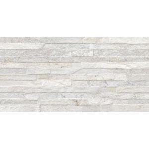 Piso Cerâmico Mal37990r Branco Granilhado Retificado Externo 35x70 Incefra