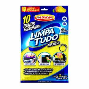 Pano em Microfibra 10 Unidade Amarelo Luxcar