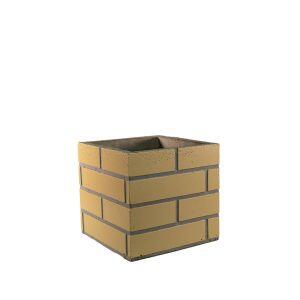 Duto Prolongador de chaminé Tijolinho 30x30x25 Amarelo Primus Churrasqueira Duto Prolongador de chaminé Tijolinho 30x30x25 Amarelo Primus Churrasqueira