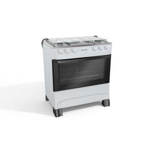 Fogão de Piso 5 Bocas Mfi5bb Branco Bivolt Mueller
