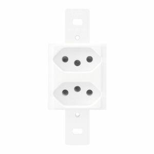 Tom 2 Seções S/esp 20a Blanc Branco Brilhante 250v Fame Tom 2 Seções S/esp 20a Blanc Branco Brilhante 250v Fame
