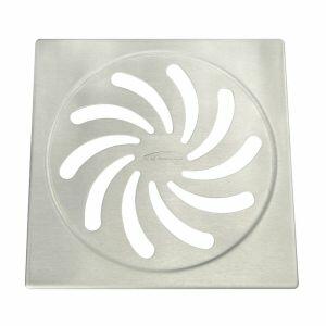 Grelha para Caixa Sifonada 100mm Vortice Inox Quadrado Amanco